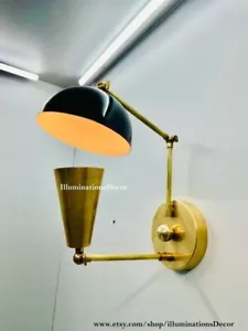 Mid Century Modern Italienischer Stil Verstellbare Wandleuchte Stilnovo Vintage Lampe - Bild 1 von 10