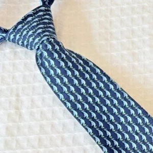 Corbata Tom James Para Hombres 100% Seda Azul Marino Tejida Abstracto Pingüinos Corbata EE. UU. 60" - Imagen 1 de 7