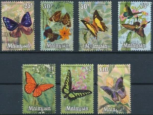 Schmetterlinge: 7 Werte - Malaysia 1970 - F H - SG 64/9 & 71 - Bild 1 von 3