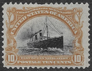 US Stamps Scott #299 MH 10c Pan-American yellow brown & black SCV $115 - Picture 1 of 2