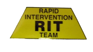 (RIT) EQUIPO DE INTERVENCIÓN RÁPIDA PEGATINA REFLECTANTE AMARILLA - Imagen 1 de 1