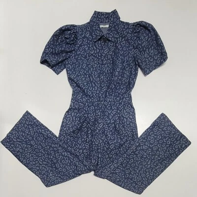 Mono para mujer Joie Morgen denim leopardo medidas en fotos, cintura 26 pulgadas Foto 1 de 4