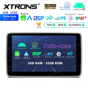 10.1" 1Din Android 14 Auto Touch Screen Car Stereo Radio 4G LTE WIFI 1280*720 HD - Picture 1 of 17