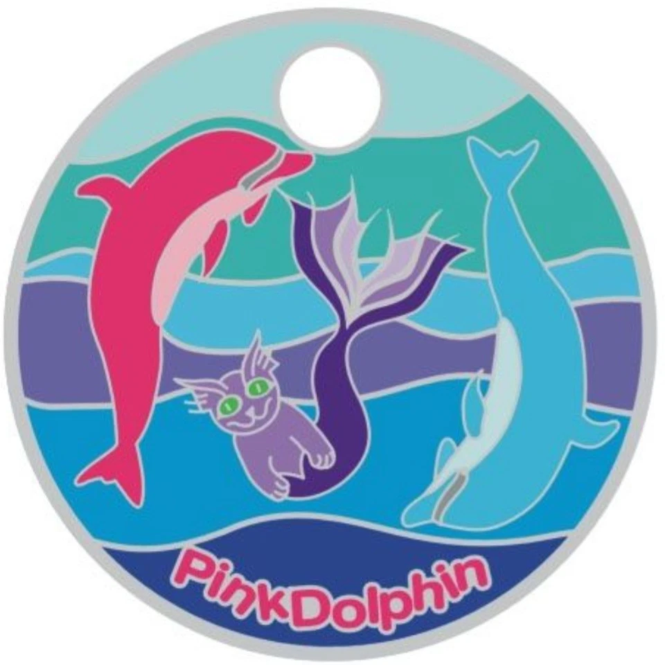 Pathtag #6895 - PinkDolphin - RETIRED Geocoin Alt - Bild 1 von 1