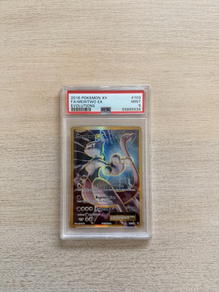 2016 Pokemon XY Evolutions Mewtwo EX FA #103 PSA 9 - Image 1 of 1