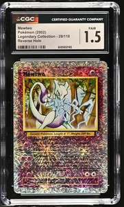 CGC 1.5 Mewtwo 2002 Legendary (Collection) 29/110 Reverse Holo Pokemon Card - Picture 1 of 2