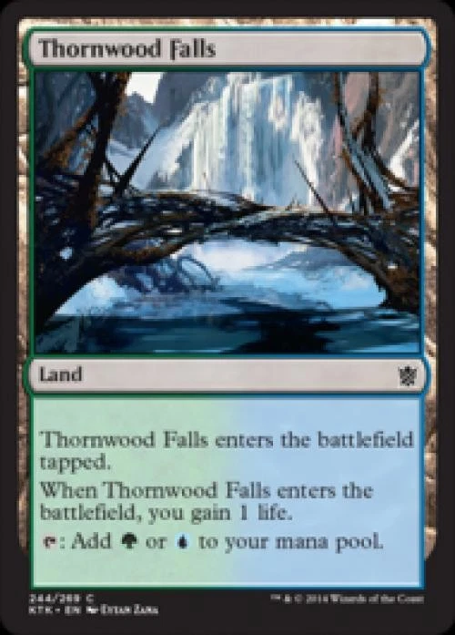 Thornwood Falls -Foil Light Play MTG Khans of Tarkir - Image 1 of 1