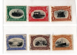 US 1901 SCOTT #294-299 COMPLETE SET HINGED - Picture 1 of 2