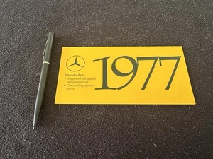 1977 Mercedes Benz US Price Brochure Card 230 300 D 280E 450 450SEL 450SL 450SLC - Picture 1 of 4