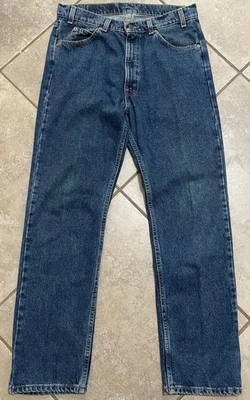 Vintage Levi’s 505 Orange Tab Jeans 34x32 Regular Fit Straight Leg USA Made - Image 1 of 4