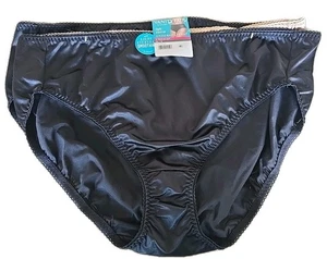 Vanity Fair Hi-Cut Panties 3-Pack 5XL Light Control Plus Size NWT Black Nude new - Picture 1 of 5