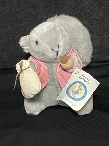 Timmy Tiptoes graues Eichhörnchen Plüsch Beatrix Potter Buchfigur von Eden Gifts - Bild 1 von 7