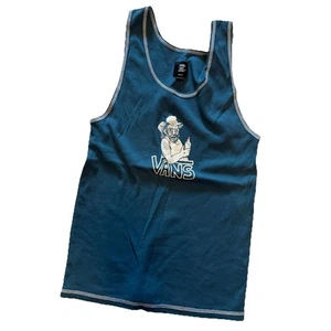 Vans Men’s Tank Top Harry Bryant Blue M Medium - Picture 1 of 4