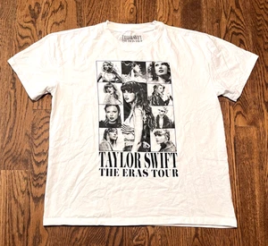 Taylor Swift T Shirt The Eras Tour Official Merchandise Large White - Picture 1 of 3