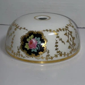 A Schmidt & Son NY tapa de un solo agujero pintada a mano oro con rosas BB11 - Imagen 1 de 6