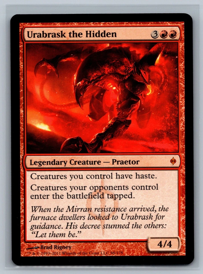 Magic The Gathering New Phyrexia Urabrask the Hidden #98/175 MTG TCG CCG - Image 1 of 2