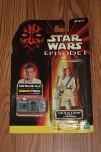 Hasbro Star Wars: Episodio 1 - Figura de acción Obi-Wan Kenobi Jedi Duel en tarjeta - Imagen 1 de 24