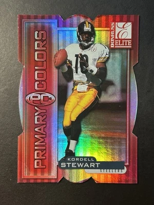Donruss Elite 1999 colores primarios rojo troquelado Kordell Stewart 70/75 Steelers Foto 1 de 2