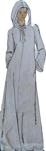 Maxi Vestido Años 70 Capucha Kimono Manga Kaftan Butterick 4513 Patrón Costura - Imagen 1 de 3