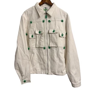 White Claw Tombogo Full Zip Jacket White Limited Edition Cotton Men’s Medium - Picture 1 of 9