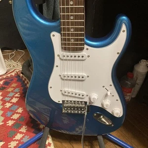 Fender guitar Legend Lame Blue by Ariapro Musical Instruments - Picture 1 of 4