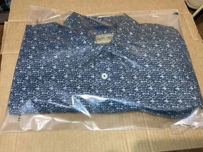 Mens Heybo Outdoors Lrg Button Up Shirt Vented Mesh Fish Print Fisherman - Image 1 of 4