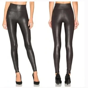 SPANX Leggings schwarz Kunstleder - Bild 1 von 7