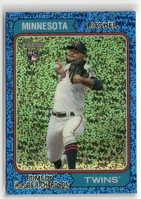 2023 Topps Heritage Simeon Woods Richardson Chrome Blue Sparkle Refr ☘️139 - Image 1 of 2