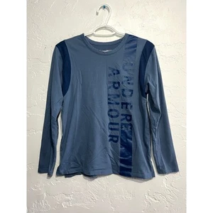 Under Armour blue long sleeve shirt womens small athletic casual normcore sporty - Picture 1 of 6