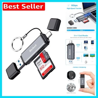 Versatile USB C Memory Card Adapter - Supports All Major Formats, Fast Access - Image 1 of 4