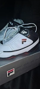 FILA Herren Change The Game Basketballschuhe Größe 8 weiß schwarz rot DLS Schaum NEU - Bild 1 von 5