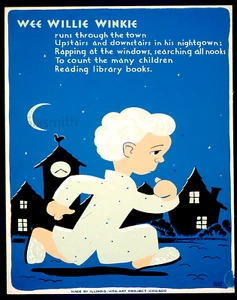 Giclee Wee Willie Winkie Vintage Alta Resolución 8x10 Bellas Artes - Imagen 1 de 1