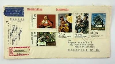 Alemania 1975 RDA Arte Tema Registrado Filatélico Cubiertas Historia Postal 040B Foto 1 de 2