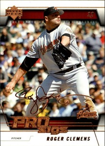 2005 Upper Deck Pro Sigs Baseball Card #38 Roger Clemens