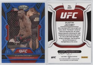 2023 Panini Chronicles UFC Certified Blue /99 Dustin Jacoby #223
