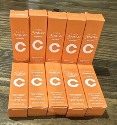 10 X AVON  Anew Vitamin C Brightening Eye Cream .10 oz (travel / Purse Size) 1oz - Image 1 of 2