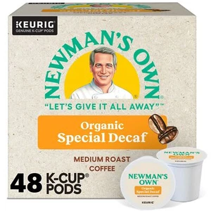 Newman's Own Organics Special Decaf Coffee, Keurig K-Cup Pod, Medium Roast, 48ct - Picture 1 of 4