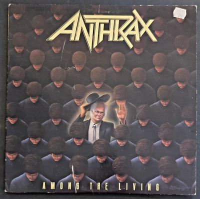 Anthrax Among The Living Vinyl 1987 12" Record SRC Pressing Megaforce Worlwide - Image 1 of 4