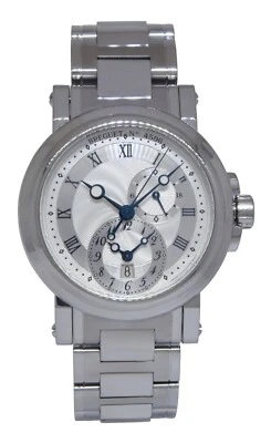 宝玑 Marine Dual Time GMT 钢制男士腕表 42 毫米自动表 B/P '14 5857ST — 第 1/4 张图片