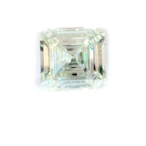 20 Ct Off White Lab Created Diamond Asscher Cut For Jewelry Certified Ideal Gift - Picture 1 of 3