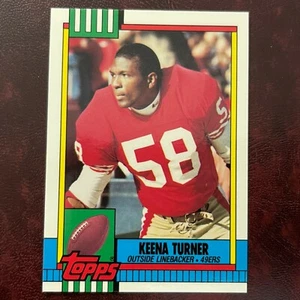 1990 Topps TIFFANY Set KEENA TURNER #24 SAN FRANCISCO 49ERS * MINT * HIGH GRADE - Picture 1 of 2