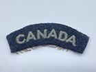 Larger Ww2 Royal Air Force (raf) Canada Nationality Embroidered Shoulder Title