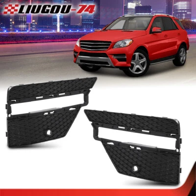 Front Bumper Grille Fit For Mercedes-benz Ml350 2012-2015 Set Of 2 LH And RH Out Foto 1 de 4