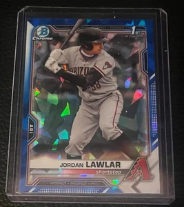 2021 Bowman Chrome Sapphire Jordan Lawlar 1st Bowman Prospect BDC-194 Call Up!! - Picture 1 of 2