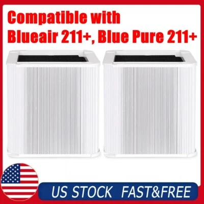 Filtro de repuesto 211+ compatible con filtro de aire Blueair Blue Pure 211+ EE. UU. Foto 1 de 4