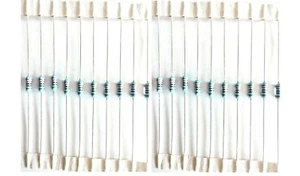 (20pz) Dale 120 Ohm 1% 1/4W Resistenze PELLICOLA METALLICA standard militare RLR07C1200GS - Foto 1 di 4