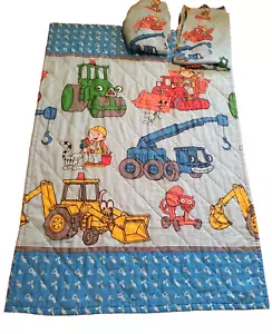 Bob the Builder Comforter & Sheet Set Toddler Crib Dan River 2001 "AS IS" READ - Picture 1 of 21