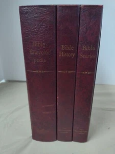 VTG 1964 Set of 3 The Layman's Bible Library Books Encyclopedia Stories History - Picture 1 of 10