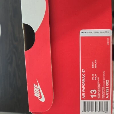 Size 13 - Nike Air VaporMax 97 Silver Bullet - Image 1 of 4