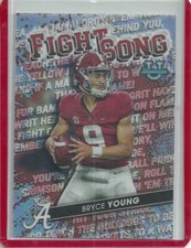 2022 Bowman University Bryce Young Alabama Crimson Tide Fight Song Refractor